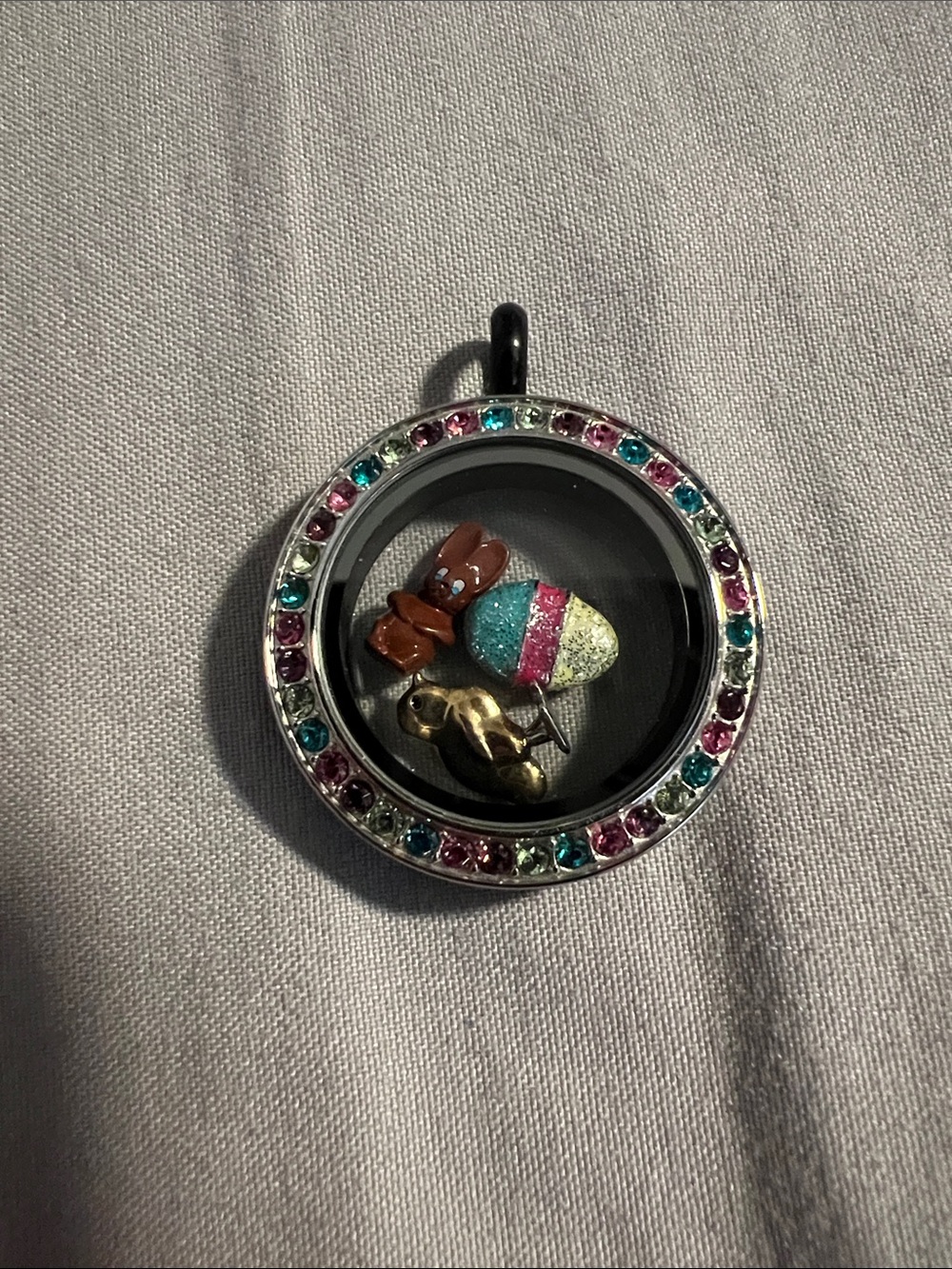 Origami Owl Easter Locket with Three Charms